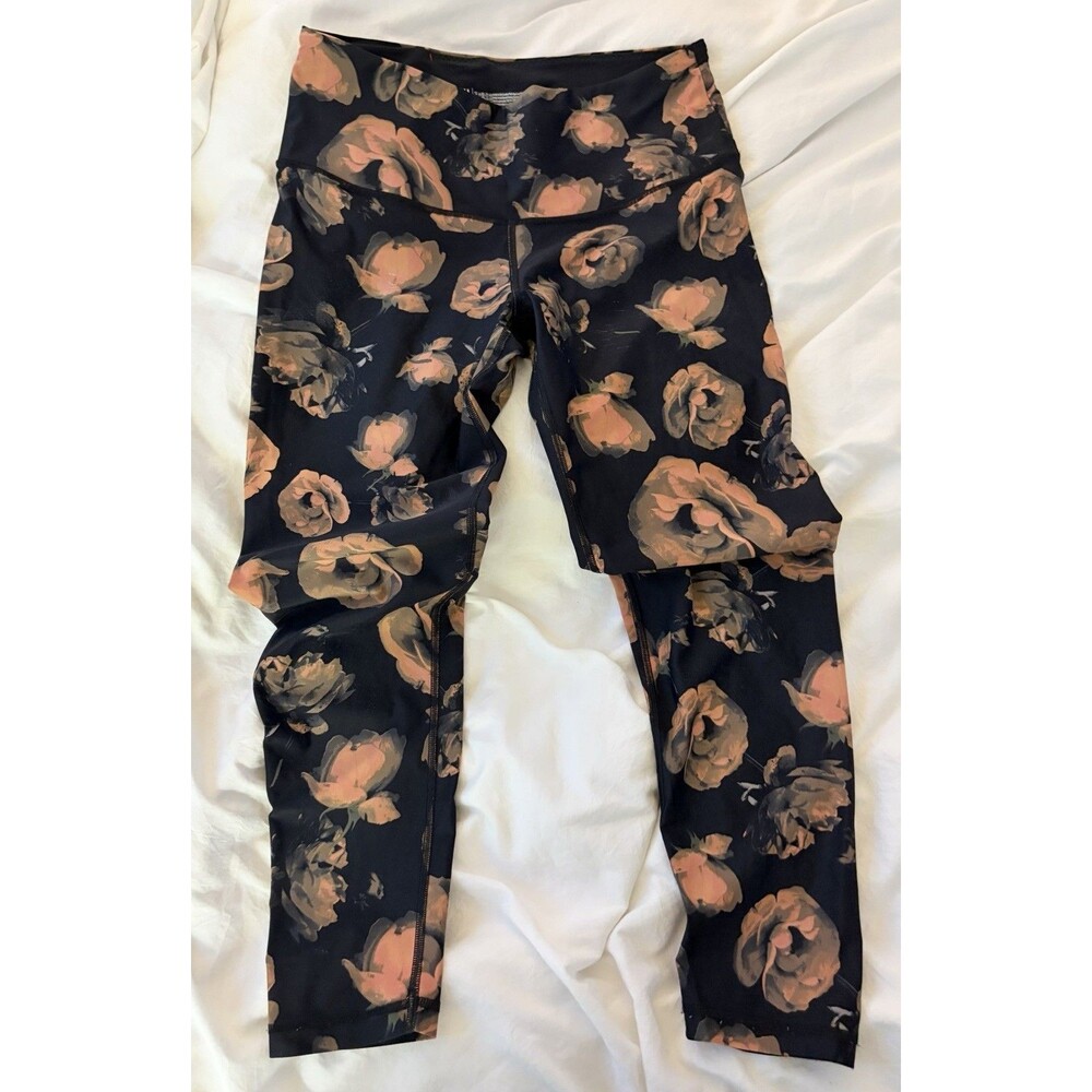 Victoria's Secret Sport Roses Are Peach 7/8 Tight Leggings size Lg